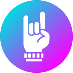 Obraz premium Rock and Roll Sign Icon