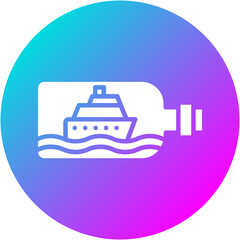 Ship In A Bottle Icon