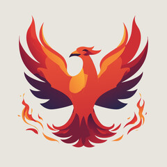 Fototapeta premium Fiery Phoenix Logos – Mythical Bird of Rebirth, Flame & Flight Symbol Designs