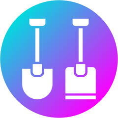 Shovel and Hoe Icon