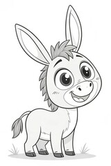 coloring book pages with funny cartoon animals, Farm Animals Coloring Page, Preschool Coloring Page, Coloring Pages For Kids, Toddlers, Preschoolers
