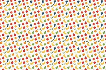 Seamless Summer Fruit Patterns for Custom Prints