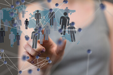 Structure of world economy, communication network global