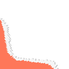 Fototapeta premium Abstract Torn Paper Corner