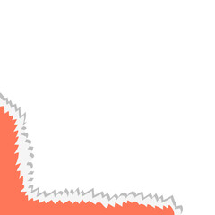 Abstract Torn Paper Corner