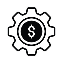 Grab our latest glyph icon showing money allocation