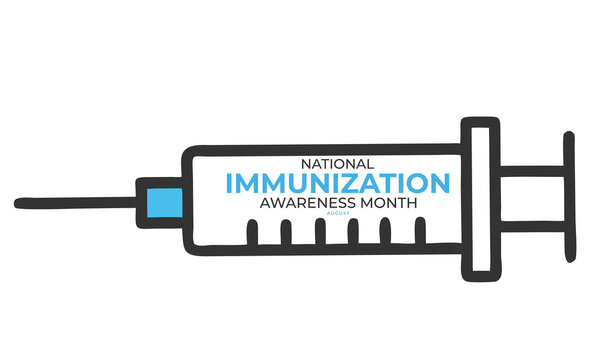 National Immunization Awareness Month. background, banner, card, poster, template. Vector illustration.