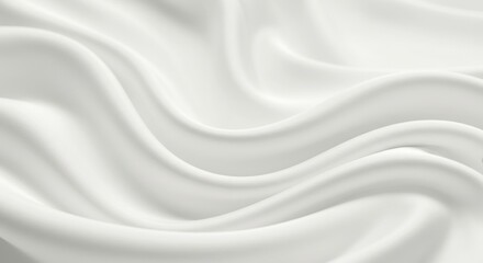 Obraz premium Silken waves dance with light a fluid cascade of pristine white texture