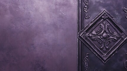 Ornate purple wall panel