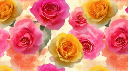 Fototapeta premium Colorful Floral Background Design