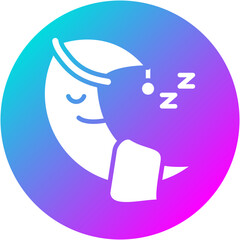 Sleepy Moon Icon
