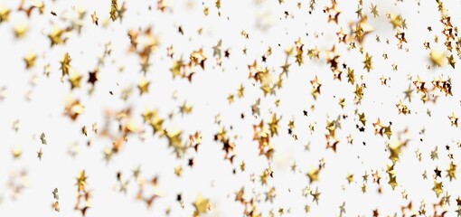 Sparkling gold stars on white. Perfect for celebrations, holidays, and festive designs.