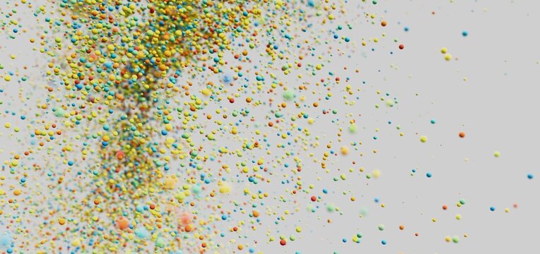 Abstract background of vibrant, exploding particles. Perfect for design projects.