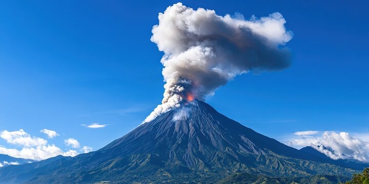 photo of ilopango volcano erupting 