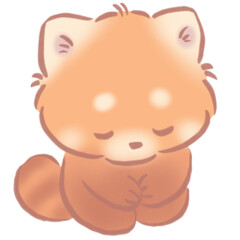 Bowing Red Panda