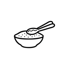 bowl of rice with chopsticks