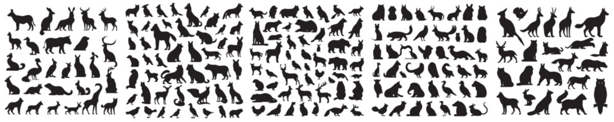 vector set of animal icons