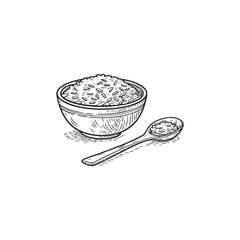 bowl of rice with chopsticks