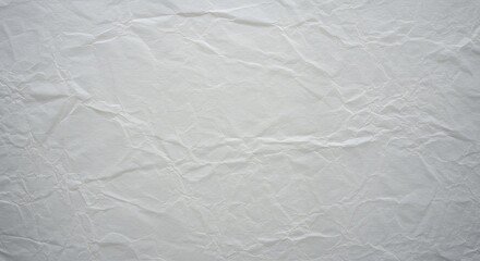 Fototapeta premium Crumpled White Paper Texture for Backgrounds and Creative Projects