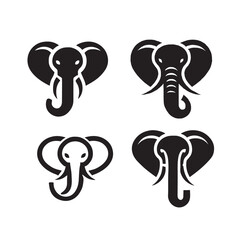 Elephant vector elephant illustration elephant clipart silhouttee cute elephant graphic
