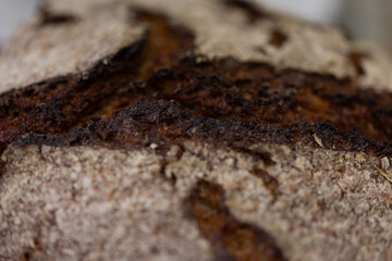 High-quality image of rustic sourdough bread. Perfect for bakery websites, food blogs, and culinary publications.