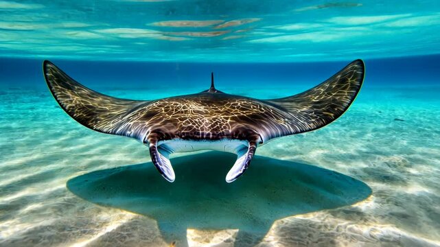 Stingray underwater
