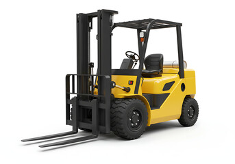 High-Quality Image of a Yellow Forklift for Industrial Use