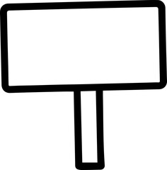 Fototapeta premium sign board icon vector transparent 