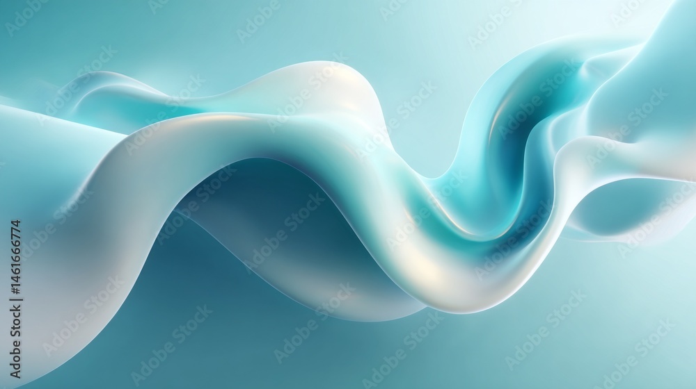 Poster This abstract design showcases undulating light blue textures that create a serene atmosphere, perfect for backgrounds, art projects, and digital media. The smooth curves enhance visual interest