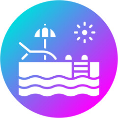 Obraz premium Swimming Pool Icon