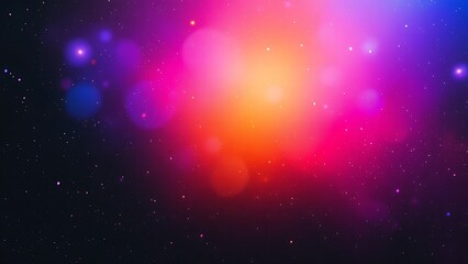 Fototapeta premium Abstract cosmic background with vibrant colors and bokeh.