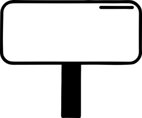 signboard outline icon 