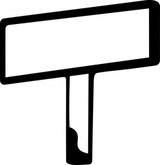Fototapeta premium black and white billboard icon 