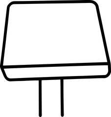 Fototapeta premium black and white billboard icon 