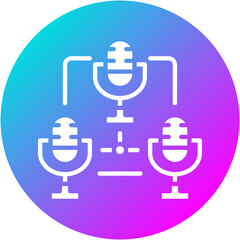 Obraz premium Podcast Network Icon