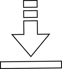 Upload  Data Down  Outline  Icon