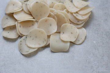 Vietnam prawn crackers, uncooked prawn cracker