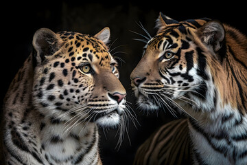 Fototapeta premium Portrait of a tiger