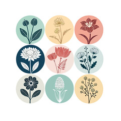 set of four seasons tree