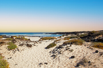Landscape of Lanzarote Island, Canaries