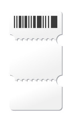 Blank ticket template. Concert ticket, lottery coupons. coupon - stock 