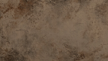 A textured background of aged paper with brown and white tones. Classic appearance of weathered concrete surface with varied tones. Close-up of a minimalist beige cement backdrop.