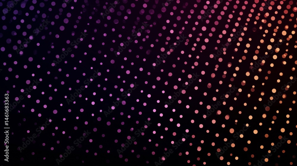 Poster Minimal chip vector pattern with glow points and soft edge gradient