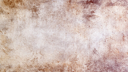 A distressed, aged, and weathered wall texture with subtle cracks and brown stains, perfect for vintage and rustic design projects. old aged vintage concrete wall. ancient concrete wall background.