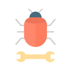 Bug Fixing icon vector image. Suitable for mobile apps, web apps and print media.