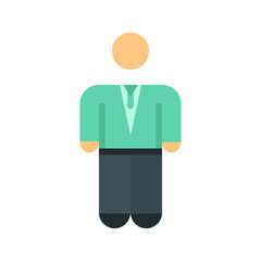 Business Man icon vector image. Suitable for mobile apps, web apps and print media.