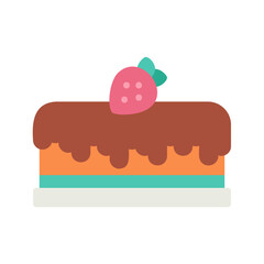 Cake II icon vector image. Suitable for mobile apps, web apps and print media.
