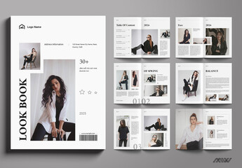 Editorial Lookbook Layout Template