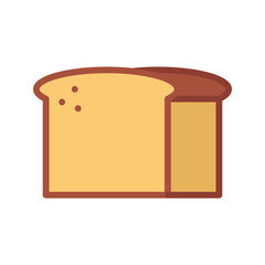 French Bread icon vector image. Suitable for mobile apps, web apps and print media.