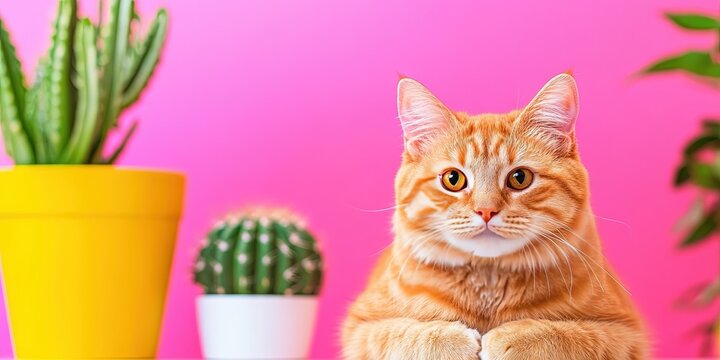 cactus cat - southwestern desert feline